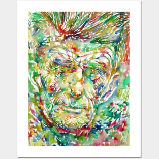 SAMUEL BECKETT watercolor portrait .4 Posters and Art